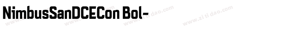 NimbusSanDCECon Bol字体转换
